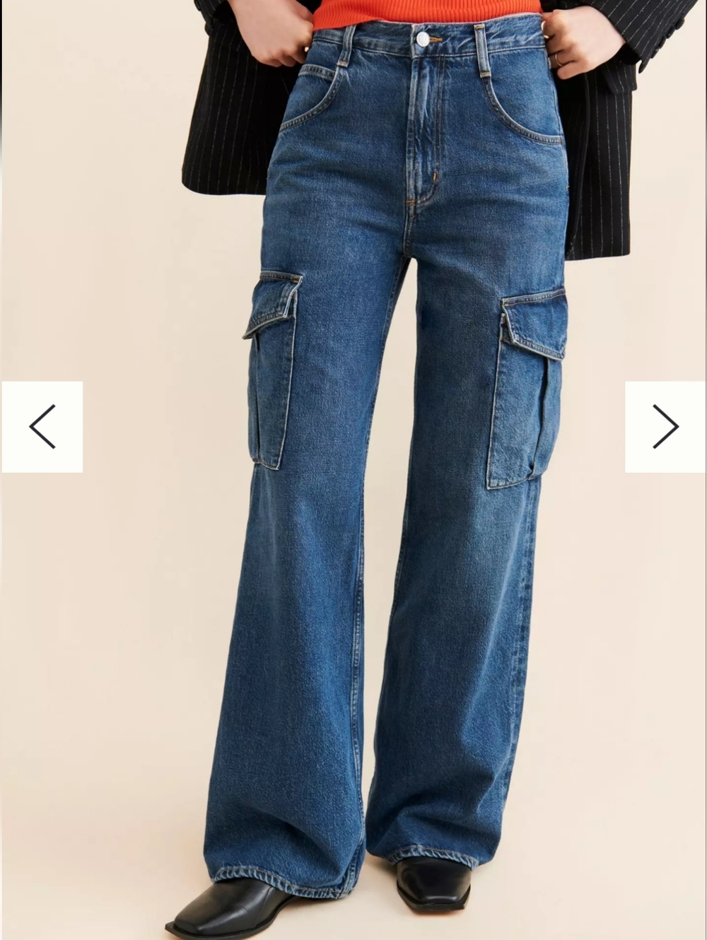 AGOLDE Minka Cargo WideLeg Jeans